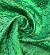 Жаккард люрекс зеленый цветок