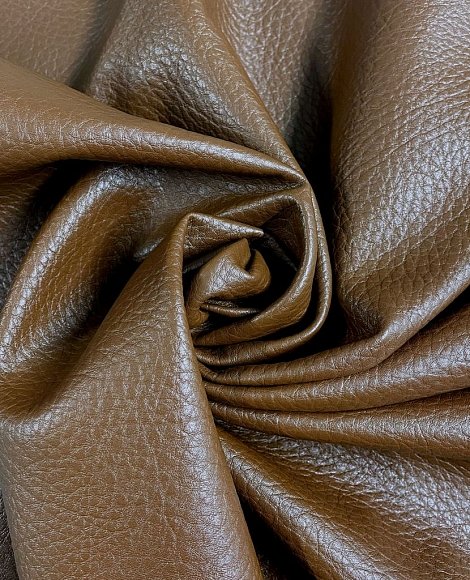 Кожзам фактурный коричневый